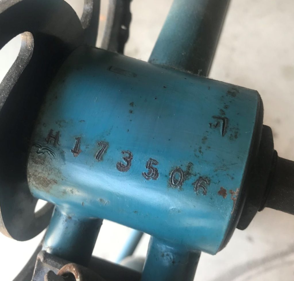 vintage huffy bicycle serial numbers