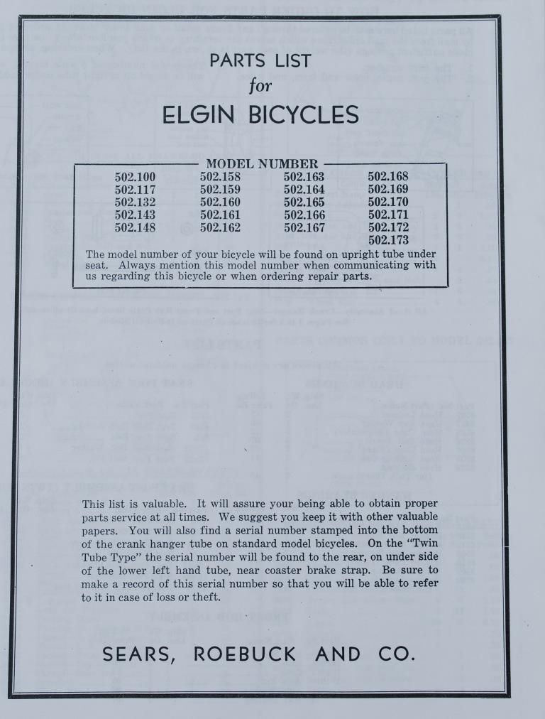 Elgin serial outlet number database